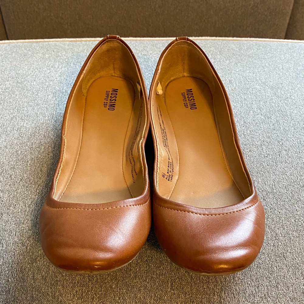 Mossimo Brown Ballet Flats Size 8.5